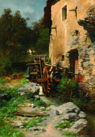 Onken Carl Eduard - Bei der alten muehle